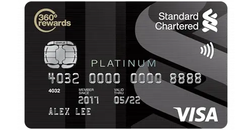 Standard Chartered Visa Platinum Credit Card Standard Chartered Visa Platinum Credit Card