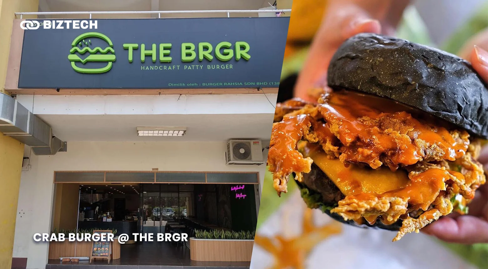 Crab Burger @ The BRGR Crab Burger @ The BRGR